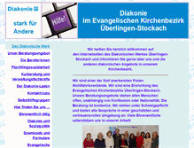 Tablet Screenshot of diakonie-ueberlingen.de